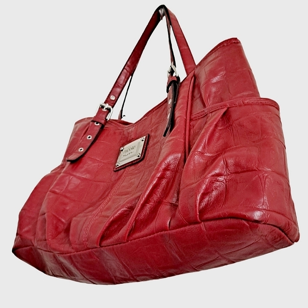 Nicole by Nicole Miller Red Shoulder Bag - Picture 10 of 12